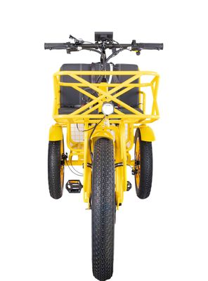 Электрическая рикша 750 Вт Передний BaFang Мотор 21AH Литийная батарея 60KM США Взрослый 24 &quot;Толстый снег Большая шина пассажирское сиденье