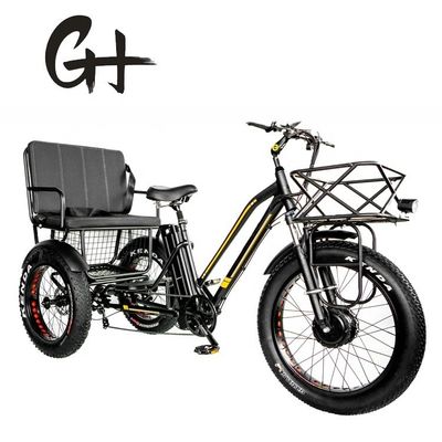 24&quot; 48V переднее колесо 750W 45KM/H Максимальная нагрузка 300KG 21AH литий батарейки электрические трехколесные велосипеды