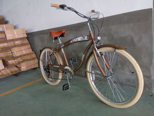 26&quot; SHIMANO 7 скоростей Зелёный CE OEM 2.125 Цветная шина Рынок США Взрослые Мужчины пляжный крейсер Велосипед