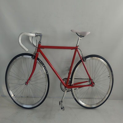58 см Fixie Bikes с красным цветом Thickslick 700c Шина и стальная вилка 4130 Хромная рама
