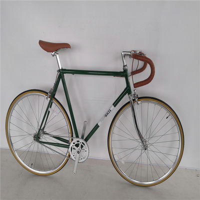 58 см Fixie Bikes с красным цветом Thickslick 700c Шина и стальная вилка 4130 Хромная рама