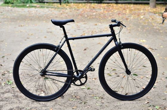 Quando Hub Черный цвет настройка 700x28C Стальная рама Винтаж Fixie фиксированный скоростной велосипед