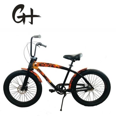 Мужской 24&quot; 3,0 Fat Tire Aluminum Frame Beach Cruiser Bike с дисковым тормозом