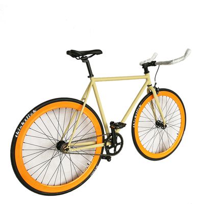 700C Hi-Ten Steel Frame Double Wall 43MM Aluminum RIM Single Speed Track Фиксированный скоростной велосипед