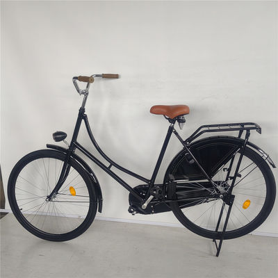 Односкоростной 28 дюймов Vintage Classic Black Lady Oma Holland City Cruiser Голландский велосипед Велосипед для женщин