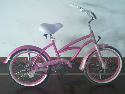 20" односкоростной горки тормоз розовый американский OEM логотип мини малыш маленький рамок CE девочка пляжный крейсер велосипед