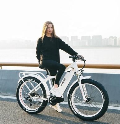 Ширина шины 26 * 4 " 7 скорости жирная снежная шина Электрический горный велосипед с средним мотором Bafang