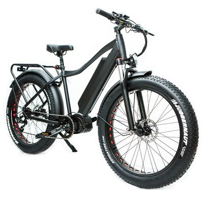 Ширина шины 26 * 4 " 7 скорости жирная снежная шина Электрический горный велосипед с средним мотором Bafang