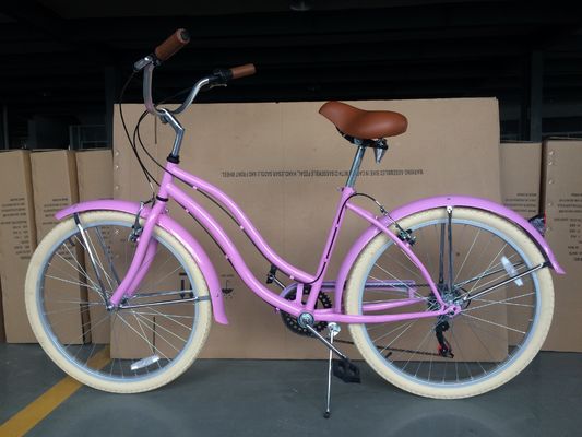 США Сделано 26&quot; 7 Speed Shimano Hi-Ten Steel Frame Beach Cruiser Bike для женщин и девочек
