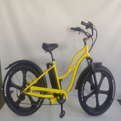26 дюймовый Bafang Motor 750W 48V 5 спиц Шаг через большие шины жирные шины электрические велосипеды