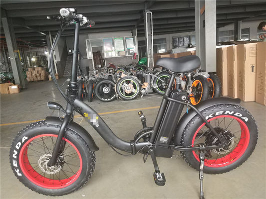Складный 20-дюймовый электрический велосипед с моторами 48V 500W 750W 1000W и пошаговым дизайном
