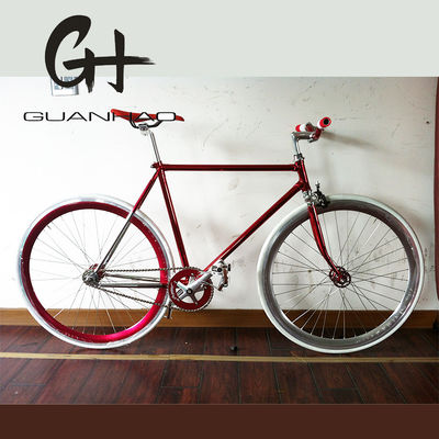 700C Lugged 4310 CR-MO Steel Frame Fork Vintage Single Speed Fixed Gear Road Bar Bike (Двигатель с фиксированной скоростью)