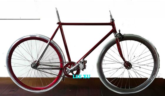 700C Lugged 4310 CR-MO Steel Frame Fork Vintage Single Speed Fixed Gear Road Bar Bike (Двигатель с фиксированной скоростью)