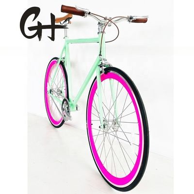 700C американский CE CPSC китайский Fixie Gear односкоростной велосипед Длина 1,8 м Стальная вилка