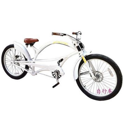 Алюминиевая вилка 24&quot; 3,0 шины CE OEM односкоростной Chopper Cruiser Велосипед с дисковым тормозом