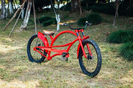 Алюминиевая вилка 24&quot; 3,0 шины CE OEM односкоростной Chopper Cruiser Велосипед с дисковым тормозом
