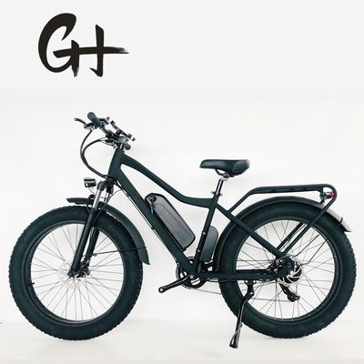 Дисковый тормоз 750 Вт 48 Вт Литийная батарея Взрослый E Bike жировая шина электрический велосипед 26 дюймов с максимальной скоростью 30-50 км / ч
