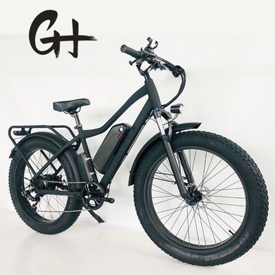 Дисковый тормоз 750 Вт 48 Вт Литийная батарея Взрослый E Bike жировая шина электрический велосипед 26 дюймов с максимальной скоростью 30-50 км / ч