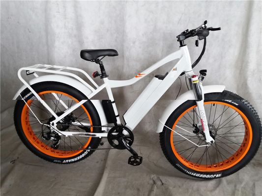 Дисковый тормоз 750 Вт 48 Вт Литийная батарея Взрослый E Bike жировая шина электрический велосипед 26 дюймов с максимальной скоростью 30-50 км / ч