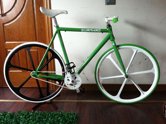700C Teny Mag 5-Spoke Wheel Fixie Bike Фиксированный скоростной велосипед для мужчин Грузоподъемность 150 кг конец