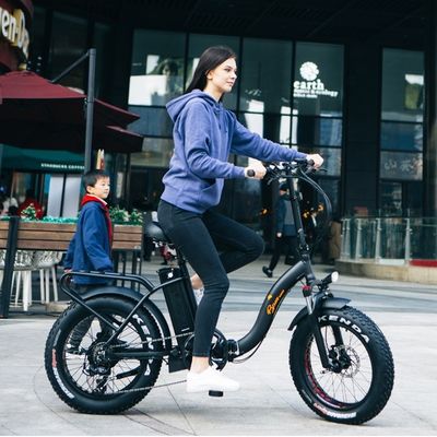 32MPH 48V 1000W 13AH Алюминиевая смесь жирная шина электрический шаг через складной ЭБайк