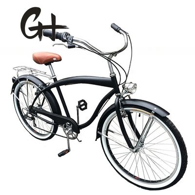 Жесткая рама 26 &quot;Рулевой размер Shimano 7 скорости американский задней стойки мужчины пляжный крейсер велосипед