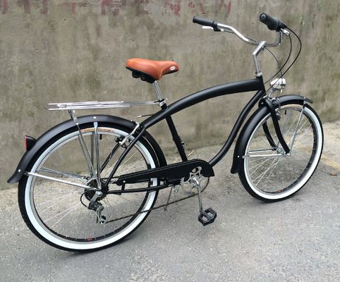 Жесткая рама 26 &quot;Рулевой размер Shimano 7 скорости американский задней стойки мужчины пляжный крейсер велосипед