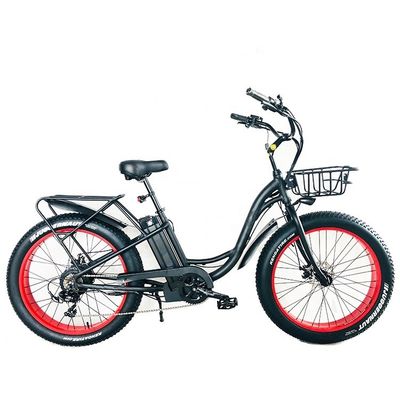 26&quot; 750W 48V 20MPH OEM 21AH UL2849 Взрослые женщины Леди пляжный крейсер электрический большой 4.0 жирный снежные шины велосипед