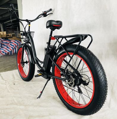 26&quot; 750W 48V 20MPH OEM 21AH UL2849 Взрослые женщины Леди пляжный крейсер электрический большой 4.0 жирный снежные шины велосипед