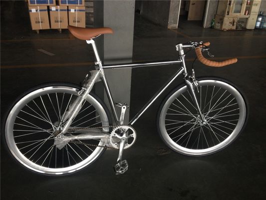 700C Single Speed Flip Flop Fixie Bike с жесткой рамой 11 кг OEM настройка хрома