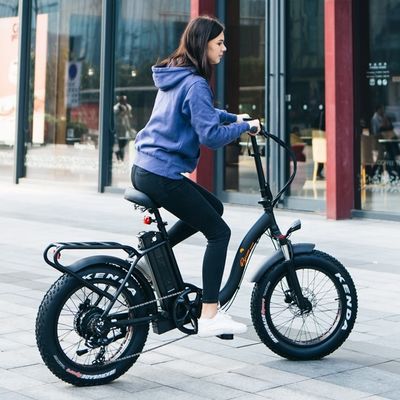 7 скорости 20 &quot; 48V 750W 14AH 20MPH Литий батарея OEM UL2849 США Рынок взрослых Леди Женщины Электрический складной снег большой плоской шины велосипед