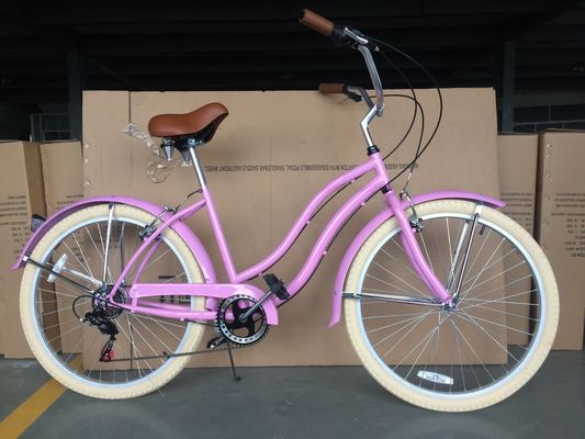 26&quot; Shimano 7 Speed Женщины Леди США 26*2.125 Девушка Белая шина Белый Крузер