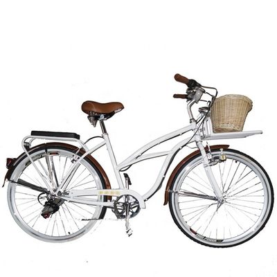 26&quot; Shimano 7 Speed Женщины Леди США 26*2.125 Девушка Белая шина Белый Крузер