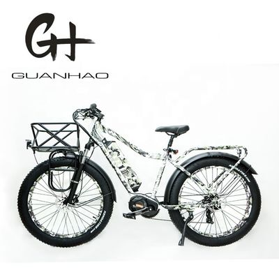 48В 17AH 1000W BaFang Central Motor Электрический горный велосипед с 26 &quot;жирными снежными шинами