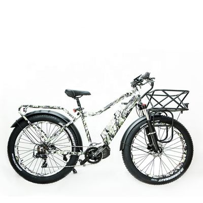 48В 17AH 1000W BaFang Central Motor Электрический горный велосипед с 26 &quot;жирными снежными шинами