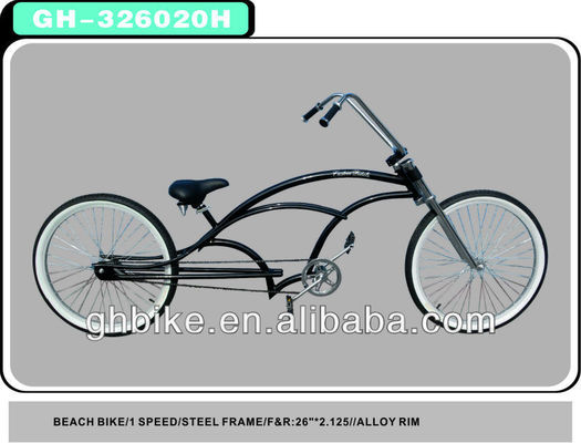 2013 Black Chopper Beach Cruiser Bike Велосипед с стальным каркасом