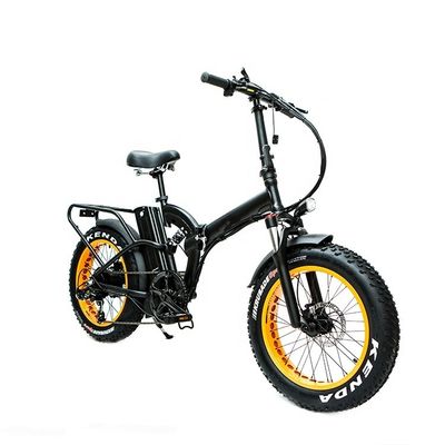 52V 20 &quot; 1000W 14AH Литийная батарея 50KM / H 4.0 Большая жирная снежная шина OEM индивидуальный взрослый складной электрический велосипед с полной подвеской