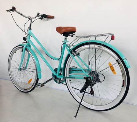 700C Hi-Ten Steel Frame USA OEM Женский городской велосипед с 7 скоростями и ремнями из алюминиевого сплава
