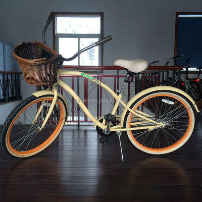 Легкий 24 дюймовый Lady Cruiser Bike Велосипед с подъемным тормозом валовой вес 13 кг