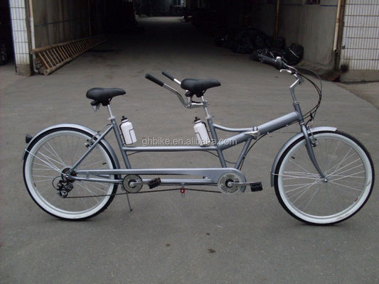 Shimano 7 Speed Tandem Bike 26&quot; складной тандемный велосипед с стальной рамой и двумя сиденьями
