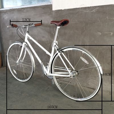 Винтажный CR-MO Steel 4130 Lady Women Girl Внутренний 3-скоростной городской велосипед для рынка Европы