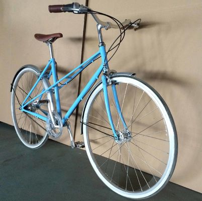 700C Shimano NEXUS Внутренний 7 скоростей Тормозный калибр Винтажный CE OEM Женщины Городской велосипед