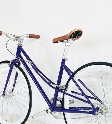 Без вилки Подвеска 700C Cr-MO Стальная женская рама Внутренняя 2-скоростная Lady City Bike