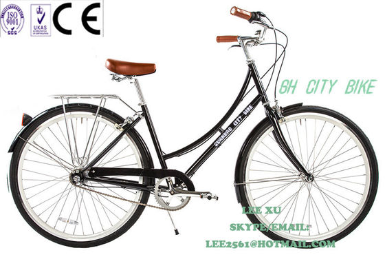 1.8м Длина CE Europe OEM Logo Hi-Ten Steel Frame Односкоростные городские велосипеды для женщин 26 дюймов