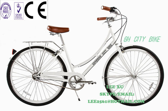 1.8м Длина CE Europe OEM Logo Hi-Ten Steel Frame Односкоростные городские велосипеды для женщин 26 дюймов