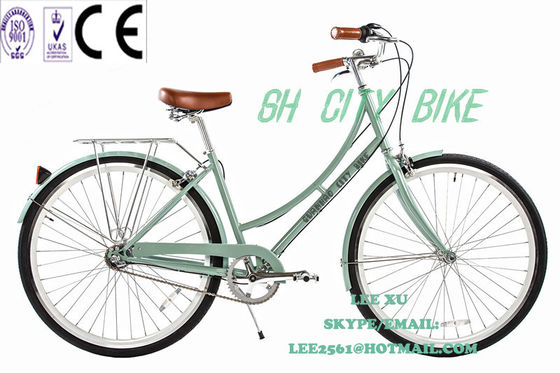 1.8м Длина CE Europe OEM Logo Hi-Ten Steel Frame Односкоростные городские велосипеды для женщин 26 дюймов