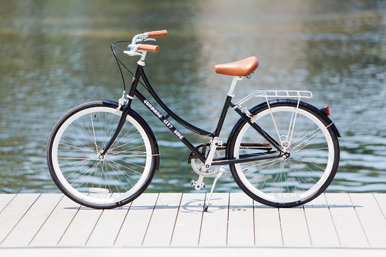 1.8м Длина CE Europe OEM Logo Hi-Ten Steel Frame Односкоростные городские велосипеды для женщин 26 дюймов