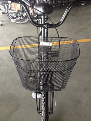 Доступный цвет черный односкоростной 26 дюймовый 28 дюймовый городской велосипед для женщин с стальной рамой