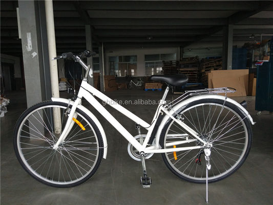 Взрослый гибридный велосипед 700C 6 скорости Lady City Cruiser велосипед с валовым весом 17 кг