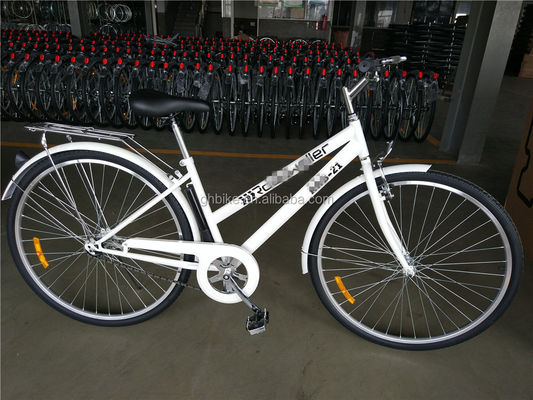Взрослый гибридный велосипед 700C 6 скорости Lady City Cruiser велосипед с валовым весом 17 кг